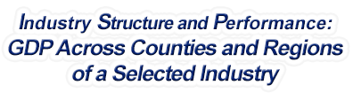 Iowa - Gross Domestic Product Across Counties and Regions of a Selected Industry